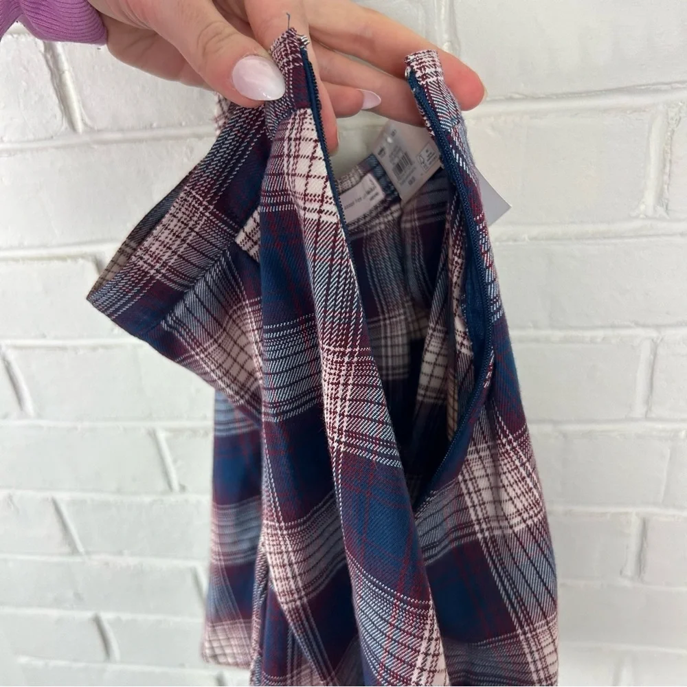 NWT SO Plaid Pleated Mini Skirt Size 3